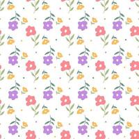 Cute Floral Seamless Pattern vector