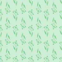 Seamless Pattern with Floral Leaves vector