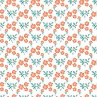 Seamless Pattern with Floral Elements vector