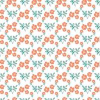 Seamless Pattern with Floral Elements vector