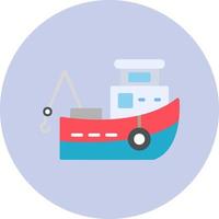 Fishing Boat Vector Icon