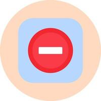 No Entry Vector Icon