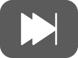 Fast Forward Vector Icon
