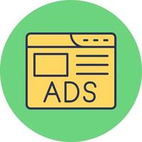 Ads Vector Icon