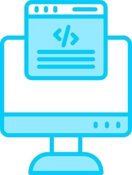 icono de vector de programación web