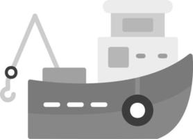 icono de vector de barco de pesca