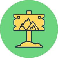 Signpost Vector Icon
