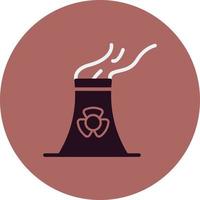 Nuclear Plant Vector Icon