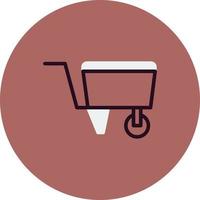 Wheelbarrow Vector Icon