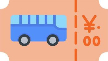 Bus Ticket Vector Icon