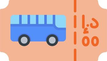 Bus Ticket Vector Icon