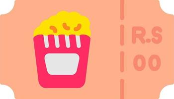 Popcorn Ticket Vector Icon