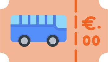 Bus Ticket Vector Icon