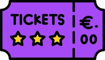 Concert Ticket Vector Icon