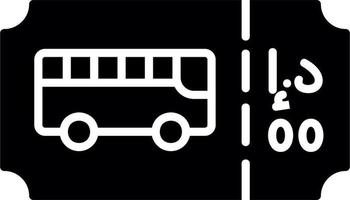 Bus Ticket Vector Icon