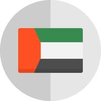 Dubai Flag Vector Icon Design