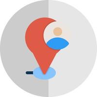 Current Location Vector Icon Design