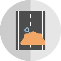 diseño de icono de vector de obras viales