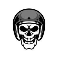 Skull Mascot Logo Design Vector