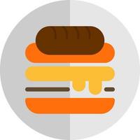 diseño de icono de vector de sándwich cubano