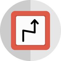 Sharp Bend Vector Icon Design