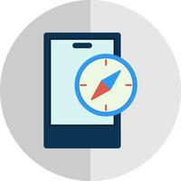 Compass App Vector Icon Design