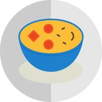 Clam Chowder Vector Icon Design