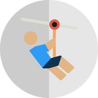 Zipline Vector Icon Design