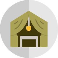 Luxury Camp Vector Icon Design