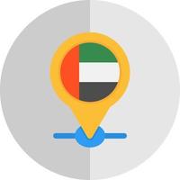 diseño de icono de vector de ubicación de dubai