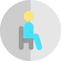 Sitting Vector Icon Design