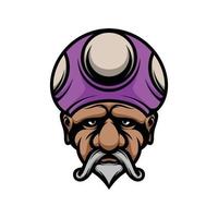 Old Man Mascot Logo Design Vector