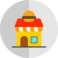 Burger Shop Vector Icon Design