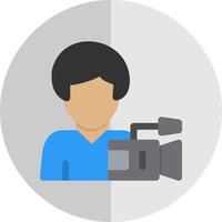 Camera Operator Vector Icon Design