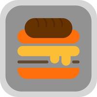 diseño de icono de vector de sándwich cubano