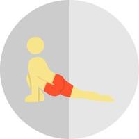 Low Lunge Right Vector Icon Design