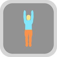 Mountain Pose Upward Vector Icon Design