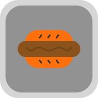 Hot Dog Vector Icon Design