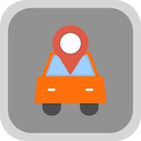 Car Location Vector Icon Design