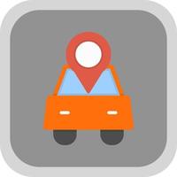 Car Location Vector Icon Design