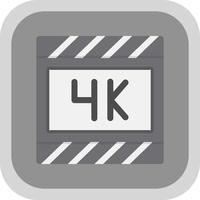 4k Film Vector Icon Design