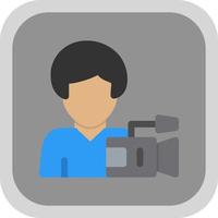 Camera Operator Vector Icon Design