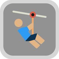 Zipline Vector Icon Design