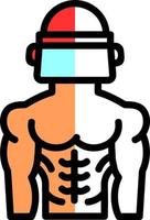 diseño de icono de vector de cuerpo