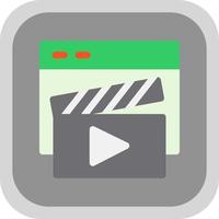 Video Player Vector Icon Design