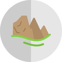 diseño de icono de vector de montañas