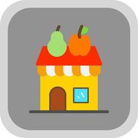 Fruits Shop Vector Icon Design