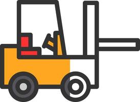 Forklift Vector Icon Design