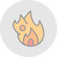 diseño de icono de vector de fuego