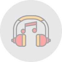 Headphones Vector Icon Design